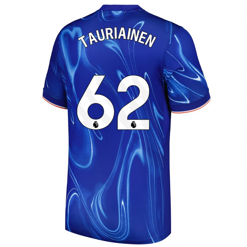 Niño Fútbol Camiseta Jimi Tauriainen #62 Azul Blanco 1ª Equipación 2024/25 Argentina