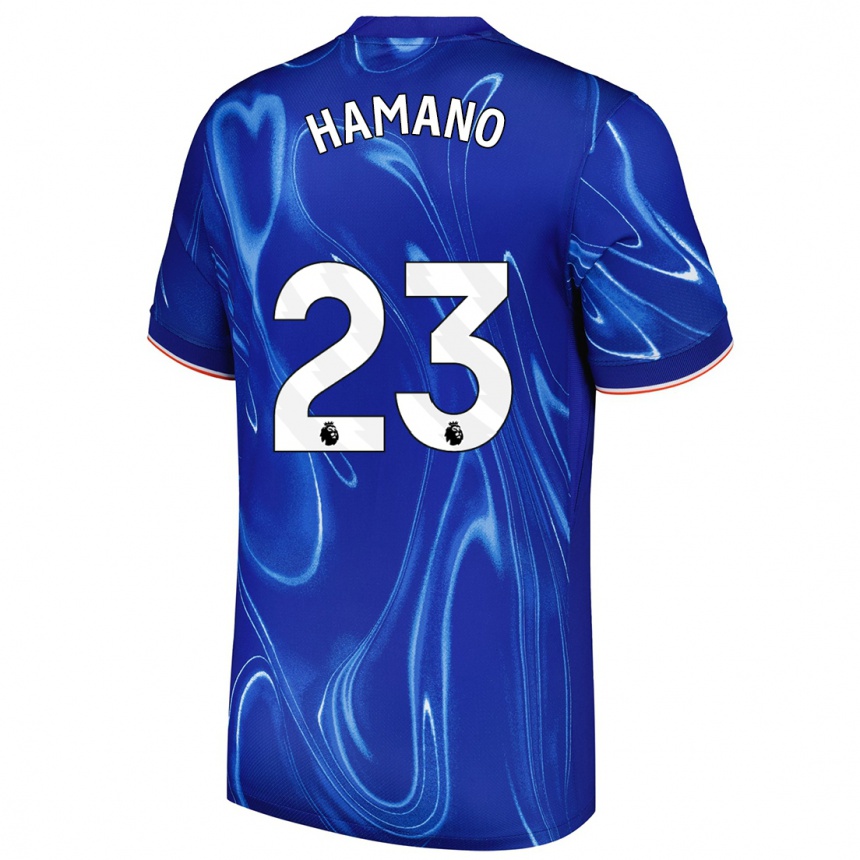 Niño Fútbol Camiseta Maika Hamano #23 Azul Blanco 1ª Equipación 2024/25 Argentina