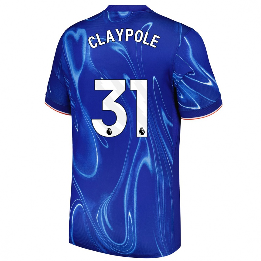 Niño Fútbol Camiseta Aimee Claypole #31 Azul Blanco 1ª Equipación 2024/25 Argentina