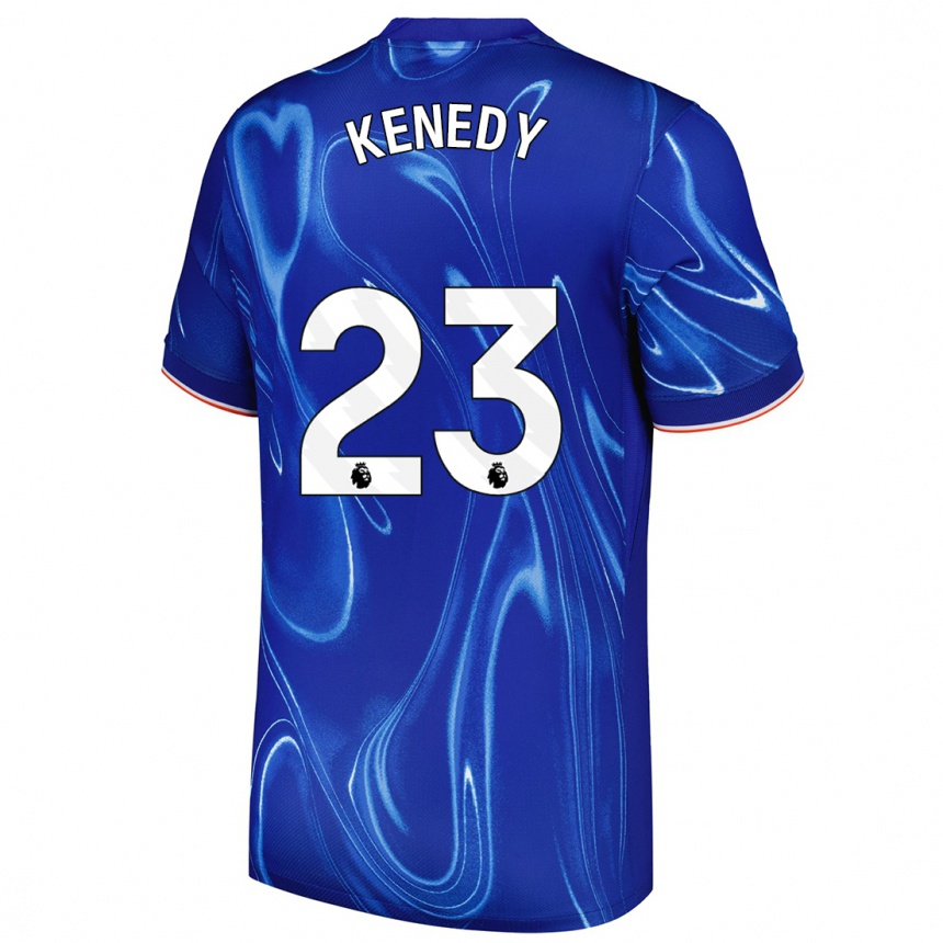 Niño Fútbol Camiseta Robert Kenedy #23 Azul Blanco 1ª Equipación 2024/25 Argentina