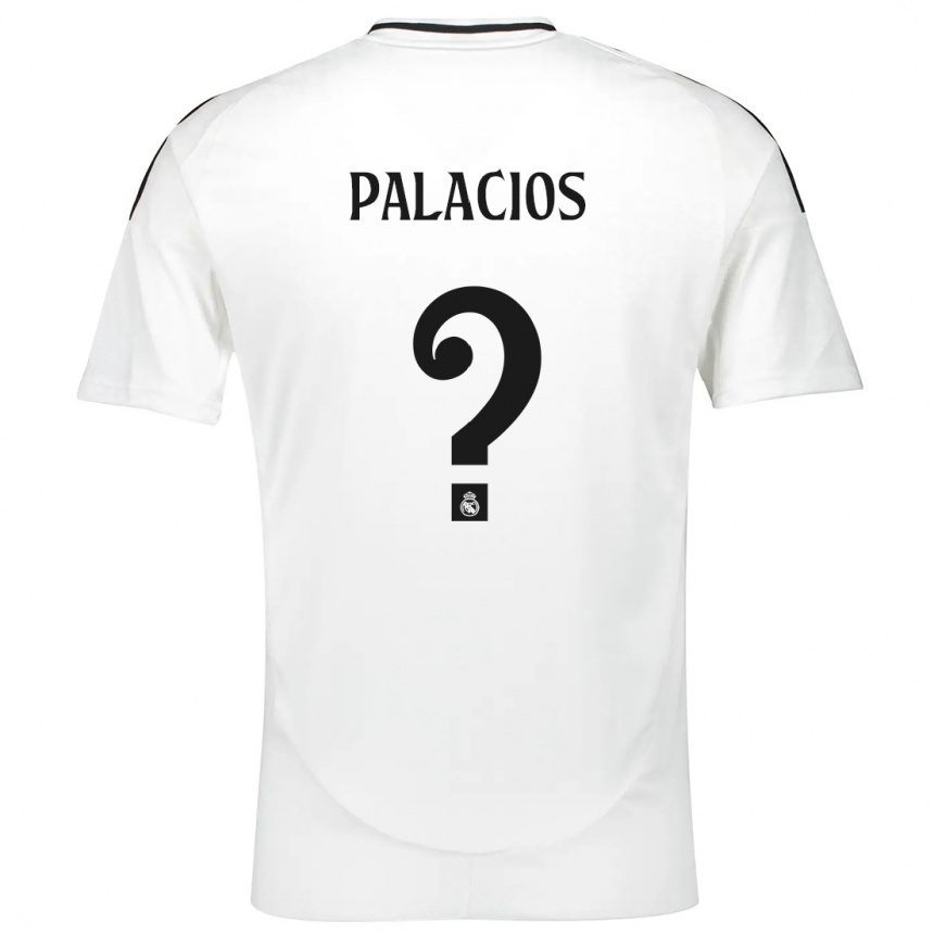 Niño Fútbol Camiseta Cesar Palacios #0 Blanco 1ª Equipación 2024/25 Argentina