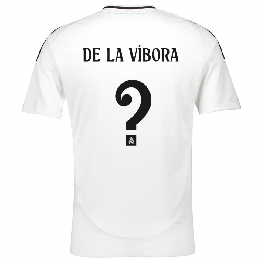 Niño Fútbol Camiseta David De La Víbora #0 Blanco 1ª Equipación 2024/25 Argentina