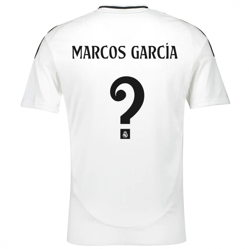 Niño Fútbol Camiseta Marcos García #0 Blanco 1ª Equipación 2024/25 Argentina