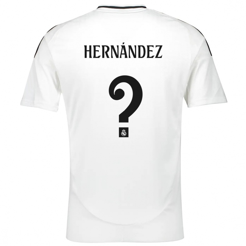 Niño Fútbol Camiseta Enaitz Hernández #0 Blanco 1ª Equipación 2024/25 Argentina