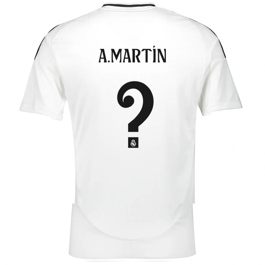 Niño Fútbol Camiseta Álex Martín #0 Blanco 1ª Equipación 2024/25 Argentina