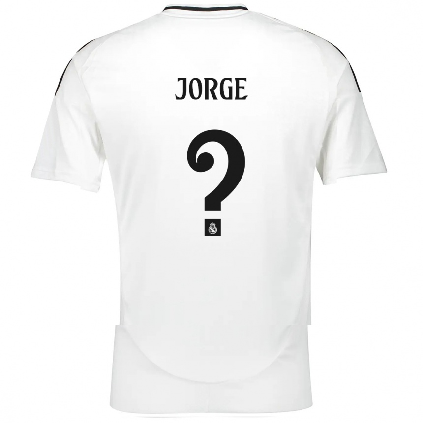 Niño Fútbol Camiseta Jorge García #0 Blanco 1ª Equipación 2024/25 Argentina