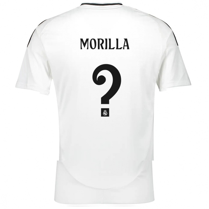 Niño Fútbol Camiseta Jairo Morilla #0 Blanco 1ª Equipación 2024/25 Argentina