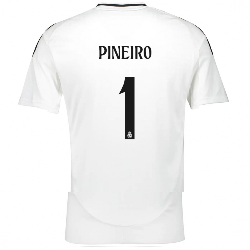 Niño Fútbol Camiseta Diego Pineiro #1 Blanco 1ª Equipación 2024/25 Argentina