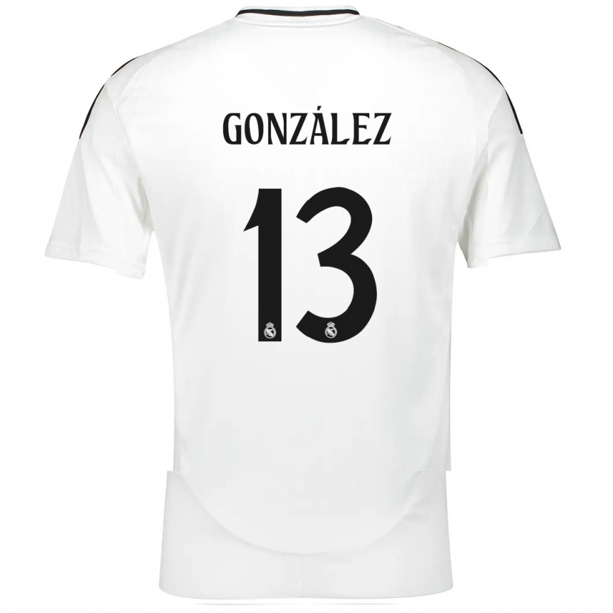 Niño Fútbol Camiseta Fran González #13 Blanco 1ª Equipación 2024/25 Argentina