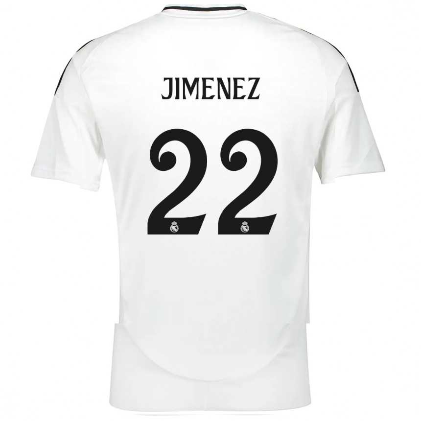 Niño Fútbol Camiseta David Jimenez #22 Blanco 1ª Equipación 2024/25 Argentina