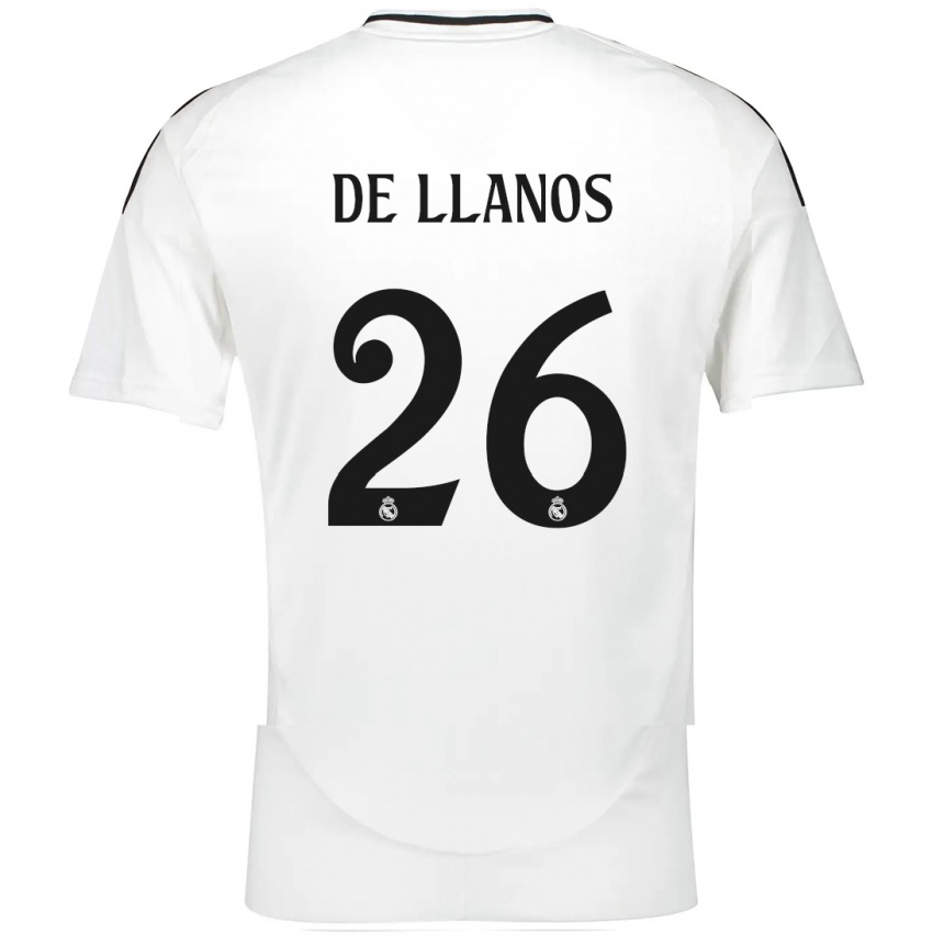 Niño Fútbol Camiseta Hugo De Llanos #26 Blanco 1ª Equipación 2024/25 Argentina