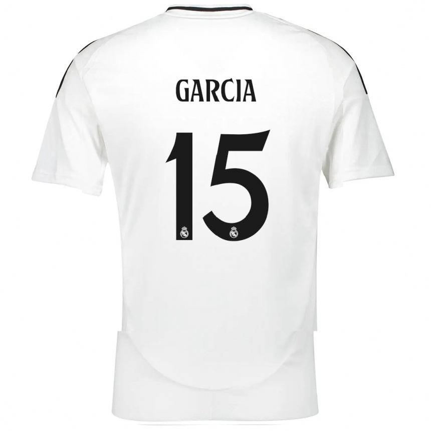 Niño Fútbol Camiseta Sheila García #15 Blanco 1ª Equipación 2024/25 Argentina