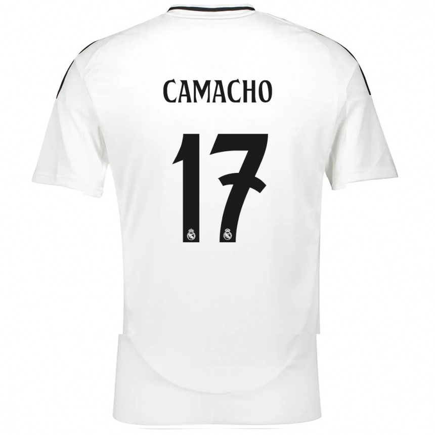 Niño Fútbol Camiseta Carla Camacho #17 Blanco 1ª Equipación 2024/25 Argentina