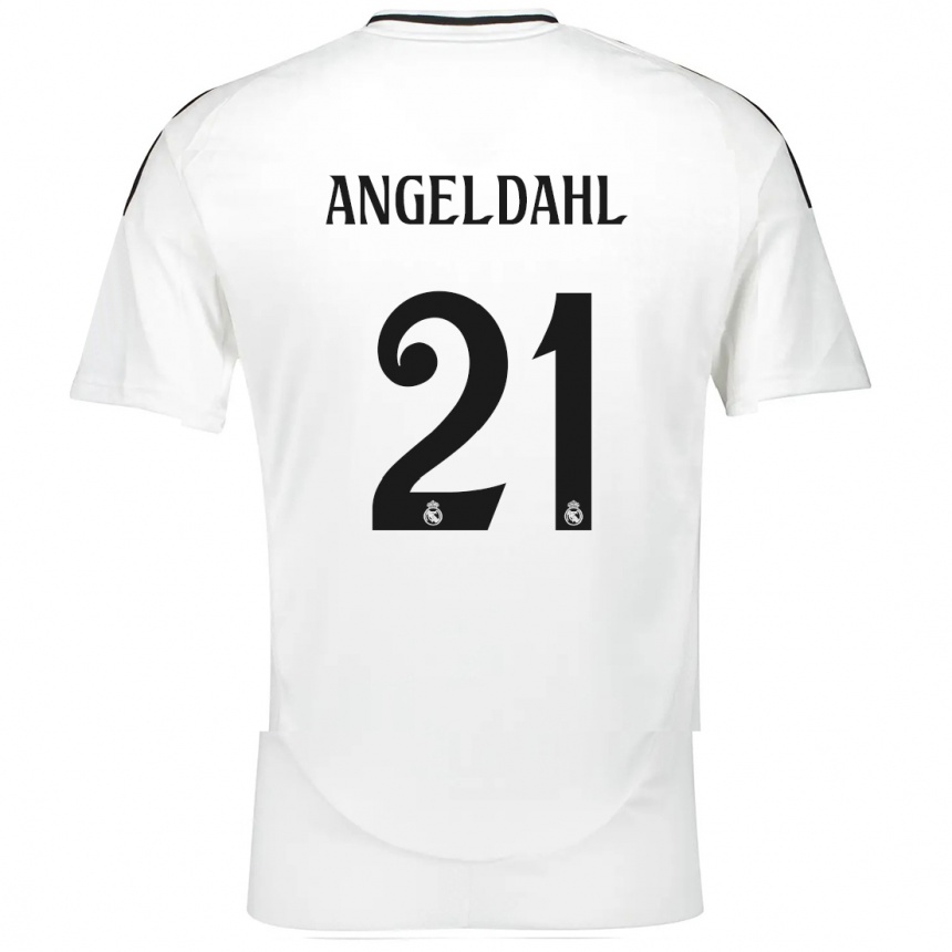 Niño Fútbol Camiseta Filippa Angeldahl #21 Blanco 1ª Equipación 2024/25 Argentina