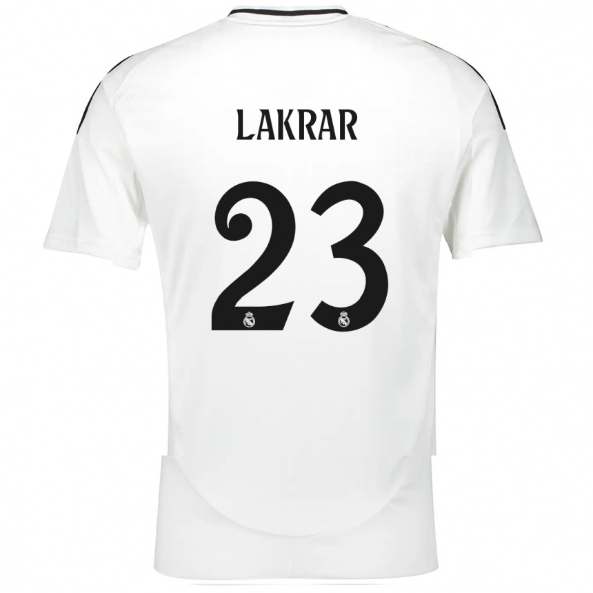 Niño Fútbol Camiseta Maëlle Lakrar #23 Blanco 1ª Equipación 2024/25 Argentina