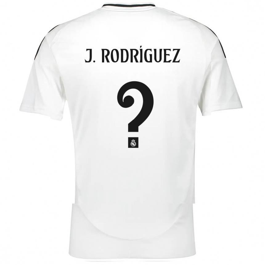 Niño Fútbol Camiseta Juan Rodríguez #0 Blanco 1ª Equipación 2024/25 Argentina