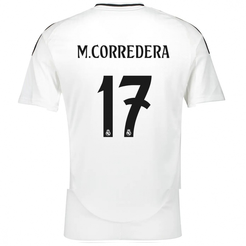 Niño Fútbol Camiseta Marta Corredera #17 Blanco 1ª Equipación 2024/25 Argentina