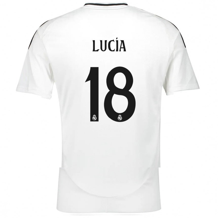 Niño Fútbol Camiseta Lucia Rodriguez #18 Blanco 1ª Equipación 2024/25 Argentina