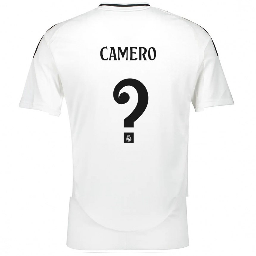 Niño Fútbol Camiseta Mario Camero #0 Blanco 1ª Equipación 2024/25 Argentina