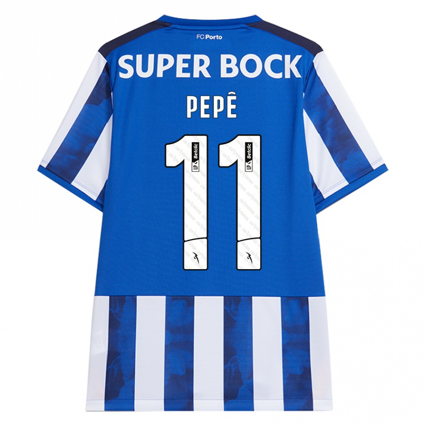 Niño Fútbol Camiseta Pepe #11 Azul Blanco 1ª Equipación 2024/25 Argentina