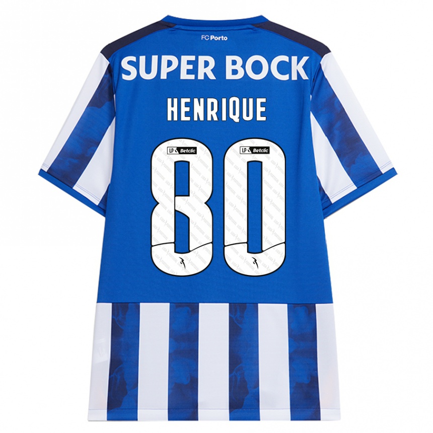 Niño Fútbol Camiseta Kaio Henrique #80 Azul Blanco 1ª Equipación 2024/25 Argentina