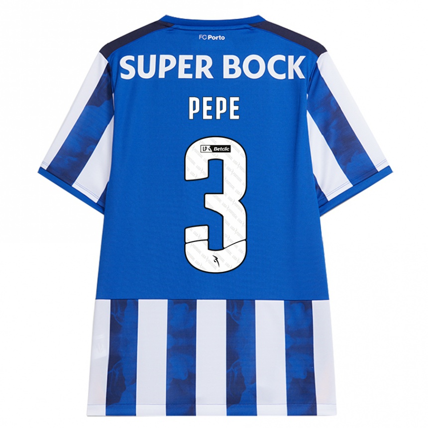 Niño Fútbol Camiseta Pepe #3 Azul Blanco 1ª Equipación 2024/25 Argentina