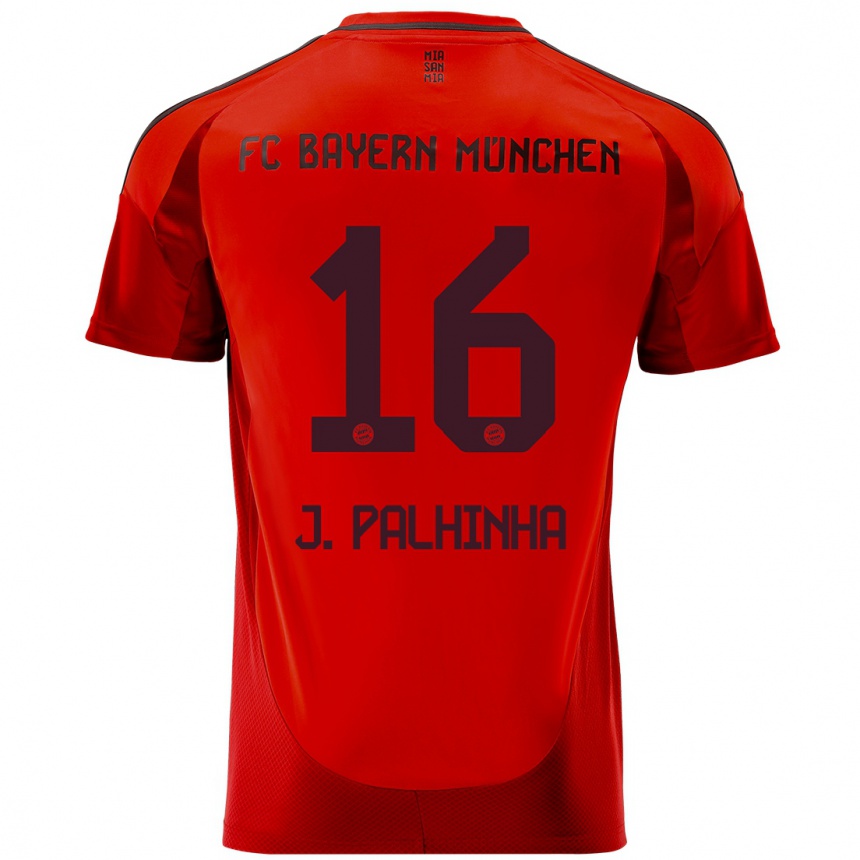 Niño Fútbol Camiseta João Palhinha #16 Rojo 1ª Equipación 2024/25 Argentina