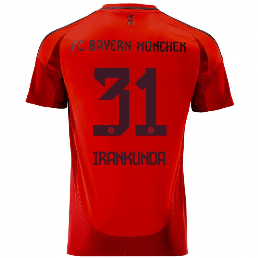 Niño Fútbol Camiseta Nestory Irankunda #31 Rojo 1ª Equipación 2024/25 Argentina