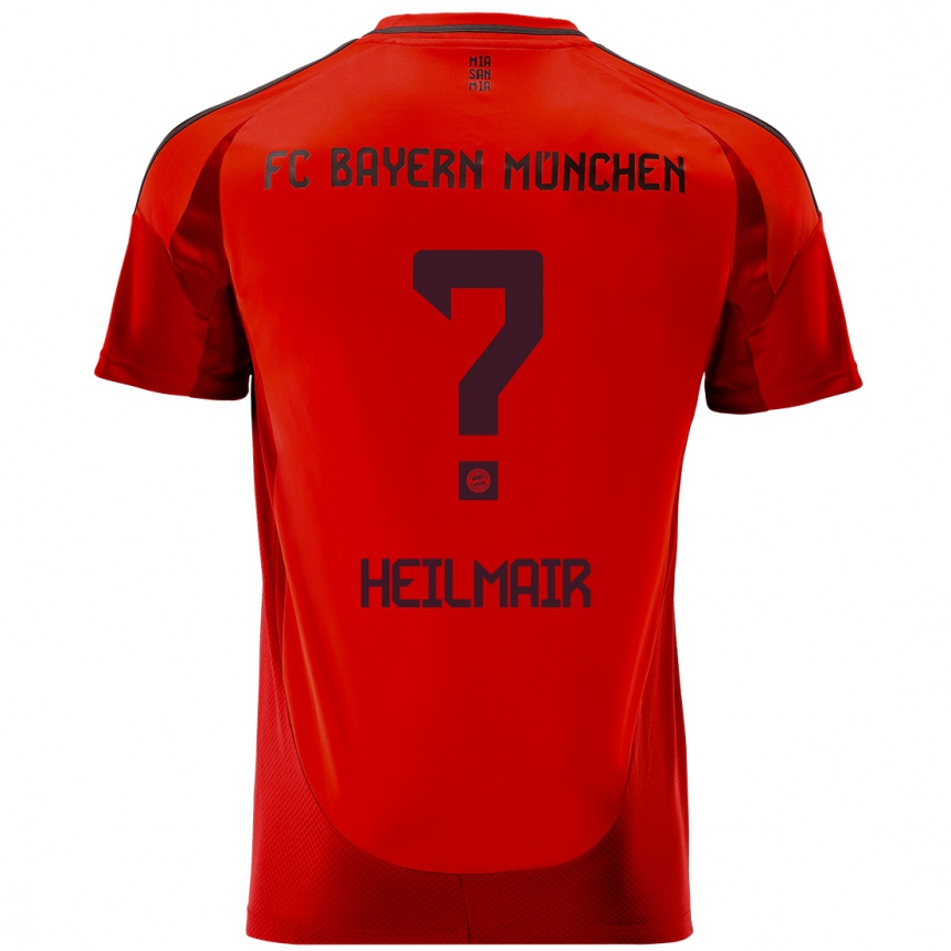 Niño Fútbol Camiseta Hannes Heilmair #0 Rojo 1ª Equipación 2024/25 Argentina