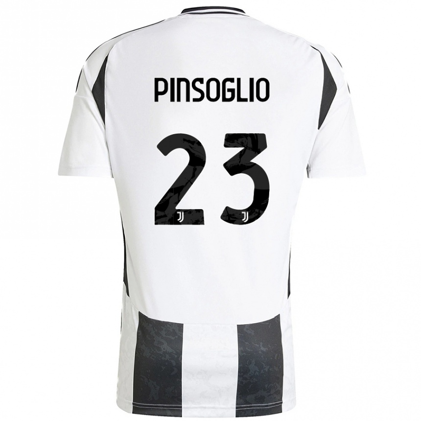 Niño Fútbol Camiseta Carlo Pinsoglio #23 Blanco Negro 1ª Equipación 2024/25 Argentina