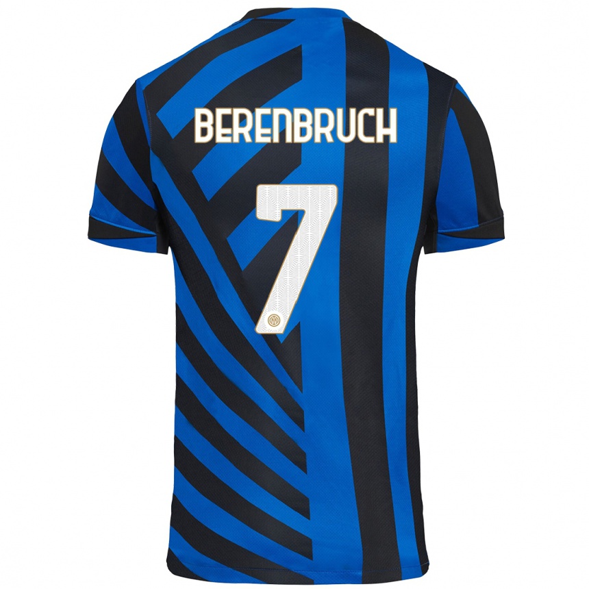 Niño Fútbol Camiseta Thomas Berenbruch #7 Azul Negro 1ª Equipación 2024/25 Argentina