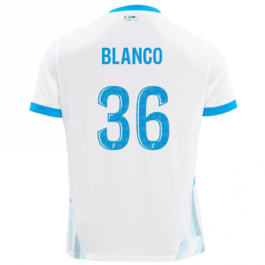 Niño Fútbol Camiseta Ruben Blanco #36 Blanco Azul Cielo 1ª Equipación 2024/25 Argentina