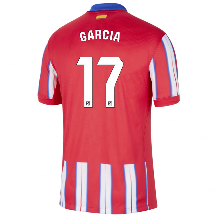 Niño Fútbol Camiseta Gaby García #17 Rojo Blanco Azul 1ª Equipación 2024/25 Argentina