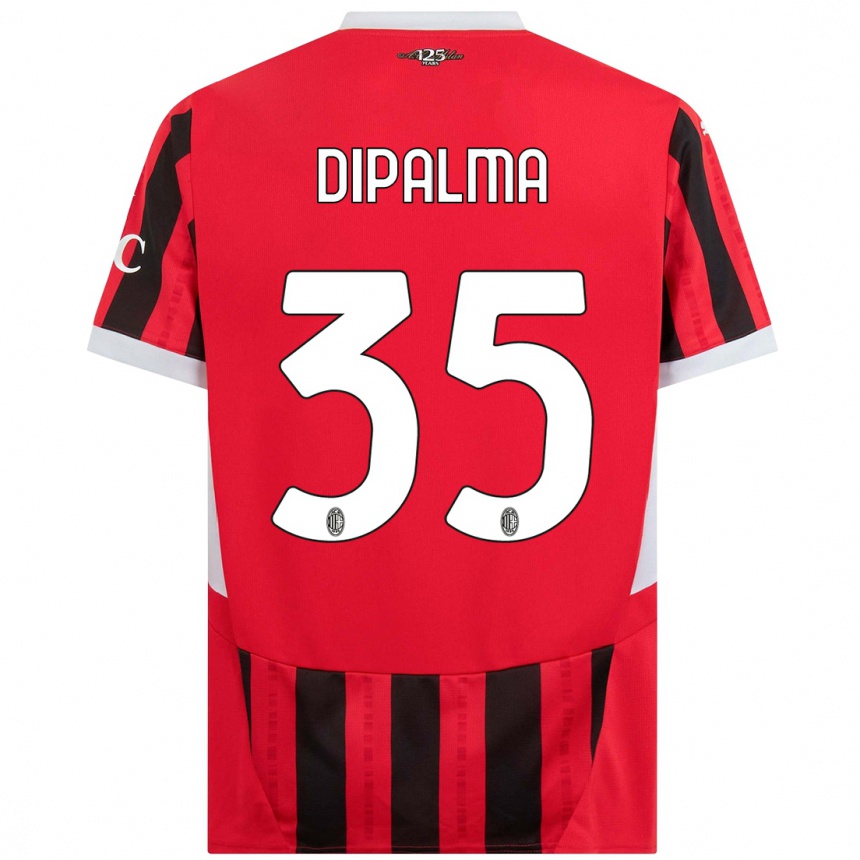 Niño Fútbol Camiseta Matteo Dipalma #35 Rojo Negro 1ª Equipación 2024/25 Argentina