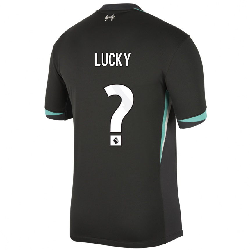 Niño Fútbol Camiseta Wellity Lucky #0 Negro Antracita Blanco 2ª Equipación 2024/25 Argentina