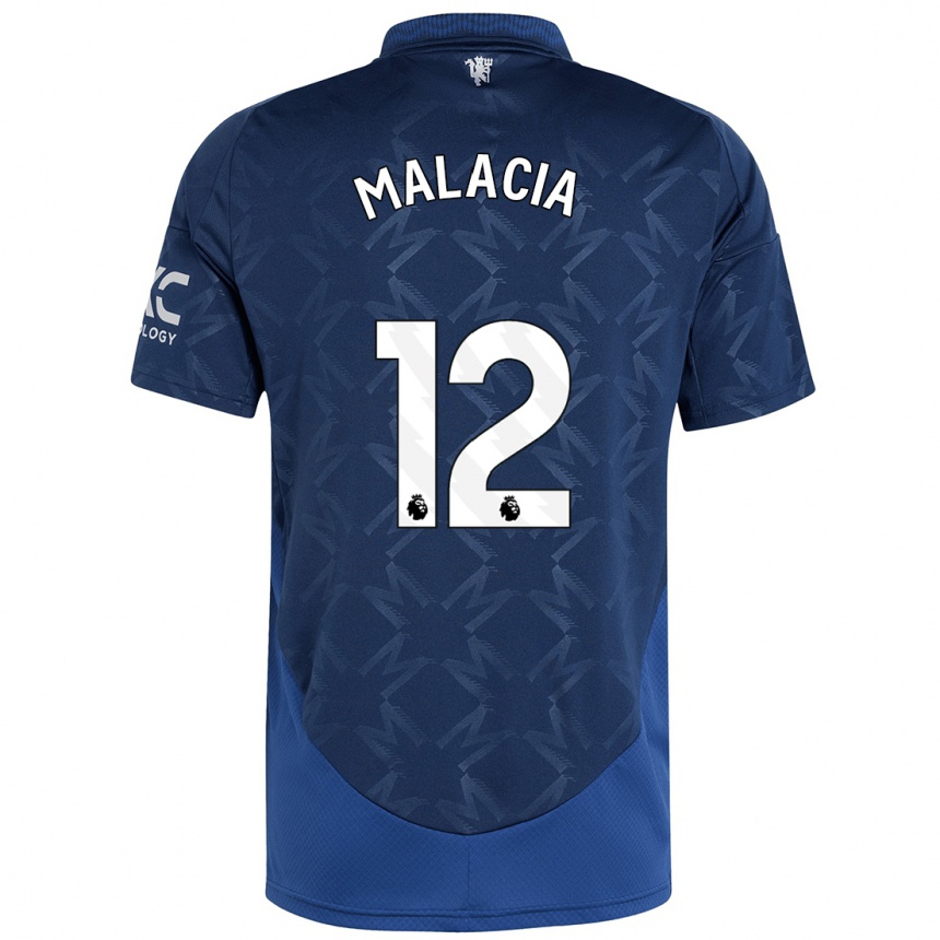 Niño Fútbol Camiseta Tyrell Malacia #12 Índigo 2ª Equipación 2024/25 Argentina