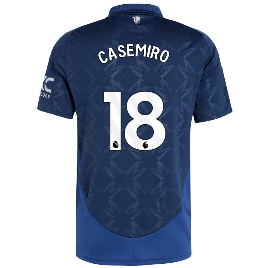 Niño Fútbol Camiseta Casemiro #18 Índigo 2ª Equipación 2024/25 Argentina