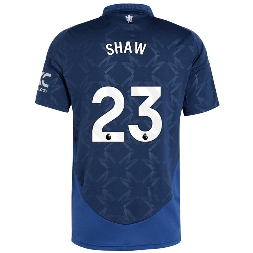 Niño Fútbol Camiseta Luke Shaw #23 Índigo 2ª Equipación 2024/25 Argentina