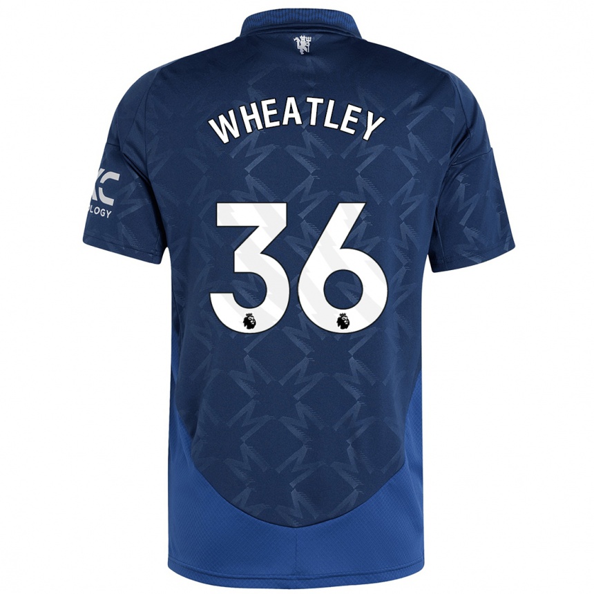 Niño Fútbol Camiseta Ethan Wheatley #36 Índigo 2ª Equipación 2024/25 Argentina