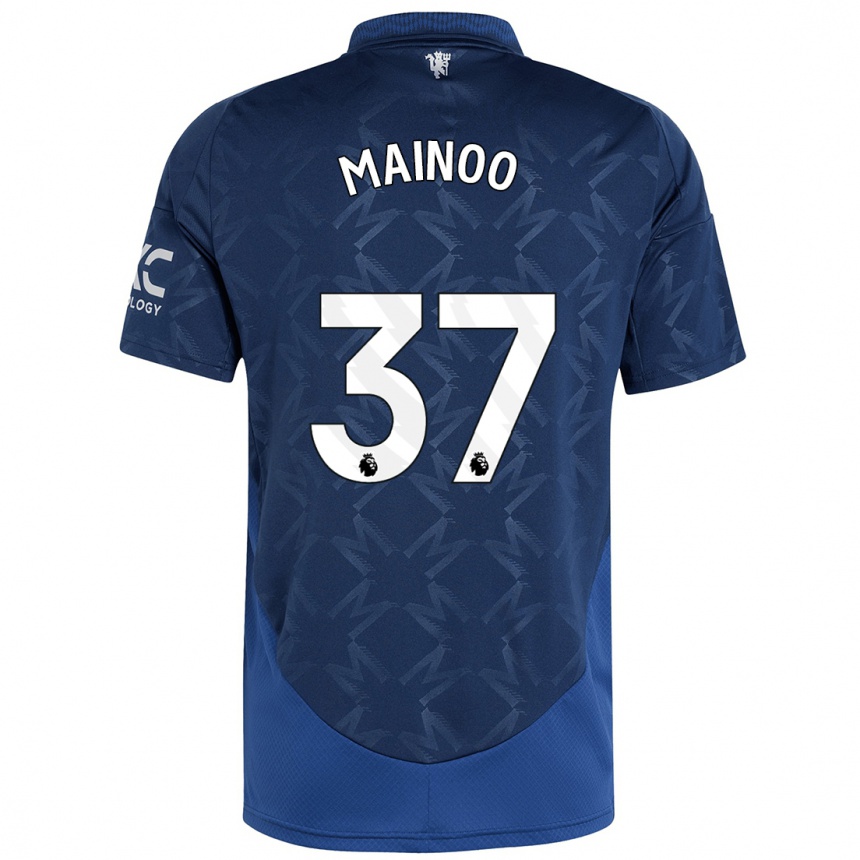 Niño Fútbol Camiseta Kobbie Mainoo #37 Índigo 2ª Equipación 2024/25 Argentina