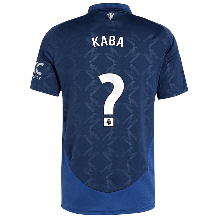 Niño Fútbol Camiseta Sekou Kaba #0 Índigo 2ª Equipación 2024/25 Argentina