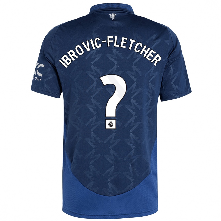 Niño Fútbol Camiseta Edward Ibrovic-Fletcher #0 Índigo 2ª Equipación 2024/25 Argentina