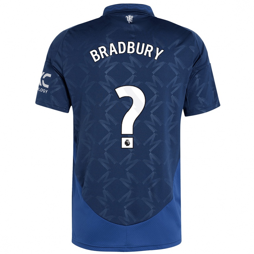 Niño Fútbol Camiseta Louie Bradbury #0 Índigo 2ª Equipación 2024/25 Argentina