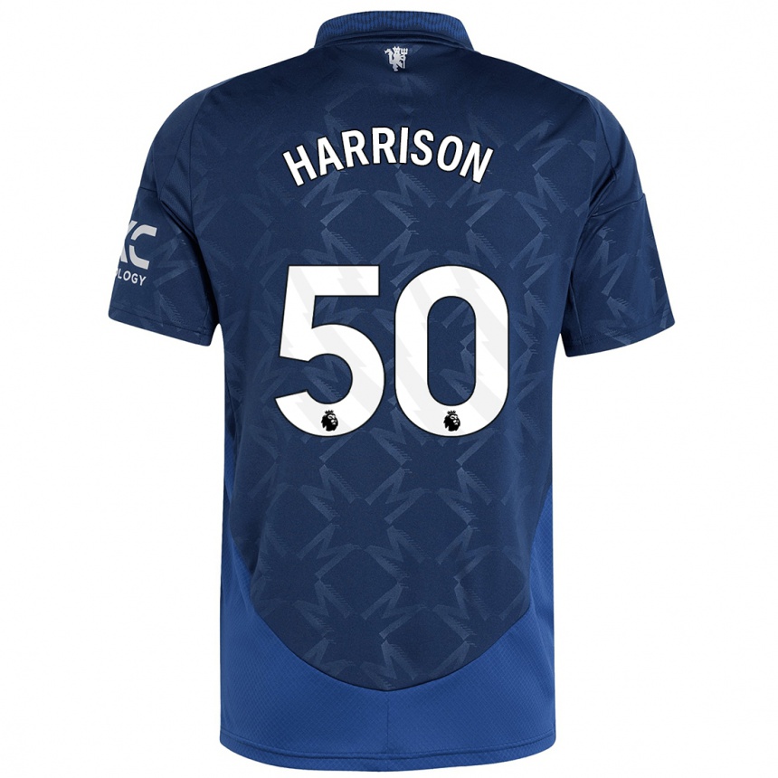 Niño Fútbol Camiseta Elyh Harrison #50 Índigo 2ª Equipación 2024/25 Argentina