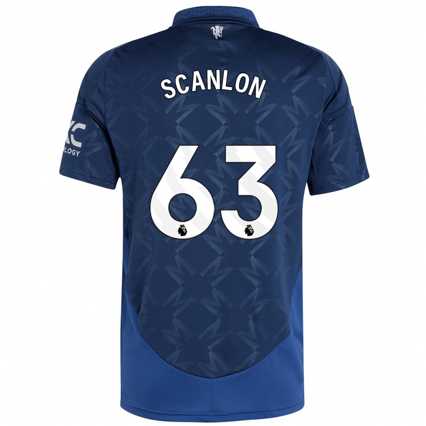 Niño Fútbol Camiseta James Scanlon #63 Índigo 2ª Equipación 2024/25 Argentina