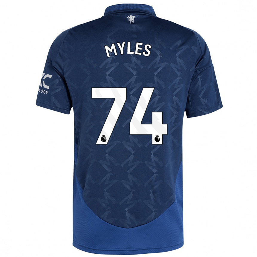 Niño Fútbol Camiseta Tom Myles #74 Índigo 2ª Equipación 2024/25 Argentina