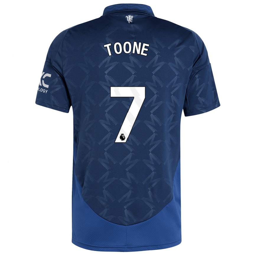 Niño Fútbol Camiseta Ella Toone #7 Índigo 2ª Equipación 2024/25 Argentina