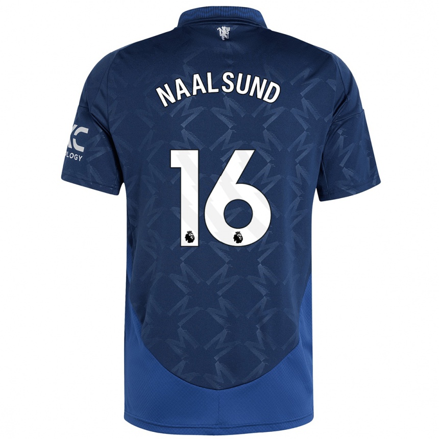 Niño Fútbol Camiseta Lisa Naalsund #16 Índigo 2ª Equipación 2024/25 Argentina