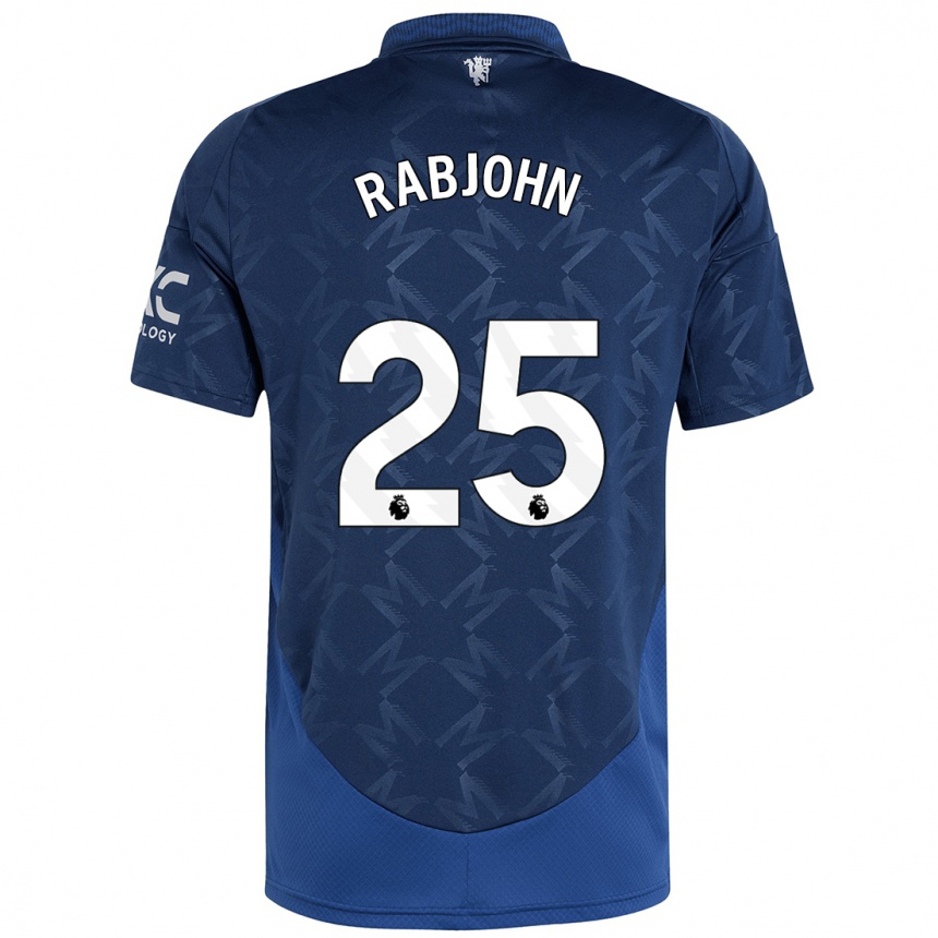 Niño Fútbol Camiseta Evie Rabjohn #25 Índigo 2ª Equipación 2024/25 Argentina