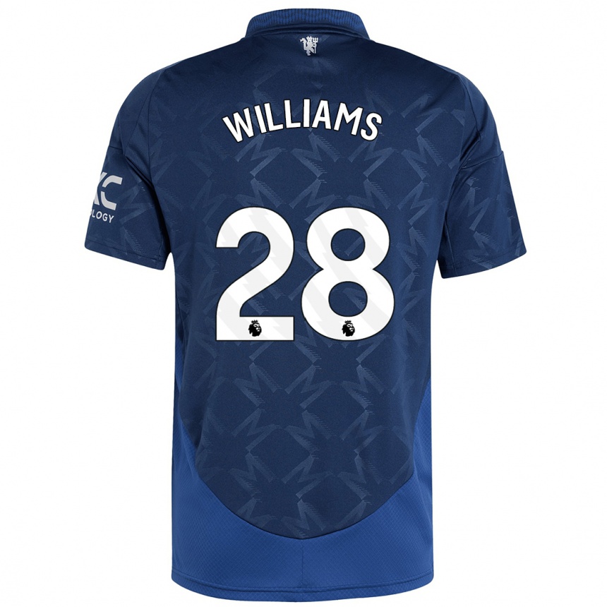 Niño Fútbol Camiseta Rachel Williams #28 Índigo 2ª Equipación 2024/25 Argentina